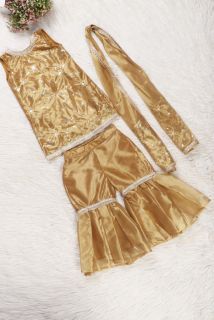 Golden Sharara Suit