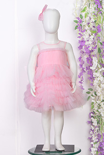Baby Pink Ruffled Dress
