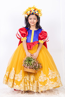 Princess Snow White Gown With Cape