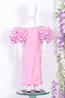 Pink Designer Straight Dresses