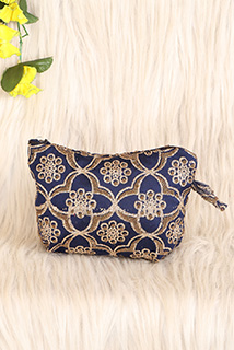 Navy Blue Shimmer Pouch