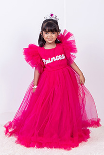 Hot Pink Princess Dress