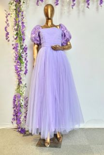 Beautiful Lavender Net Gown