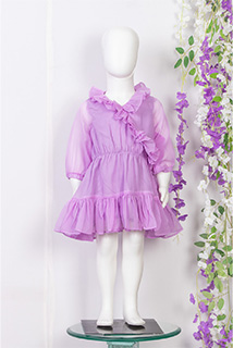 Lavender Georgette Kids Dress
