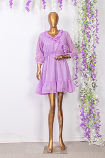 Lavender Georgette Dress