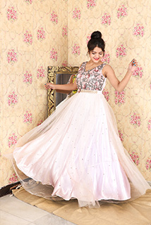 White Fairy Tale Gown with Belt