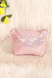 Rose Gold Pretty Sequins Pouch